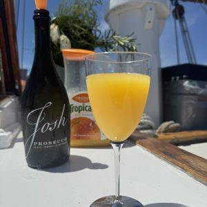 a bottle of wine on a table